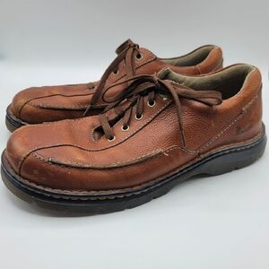 Dr. Martens 11200 brown pebbled leather lace-up oxford shoes, Mens 11